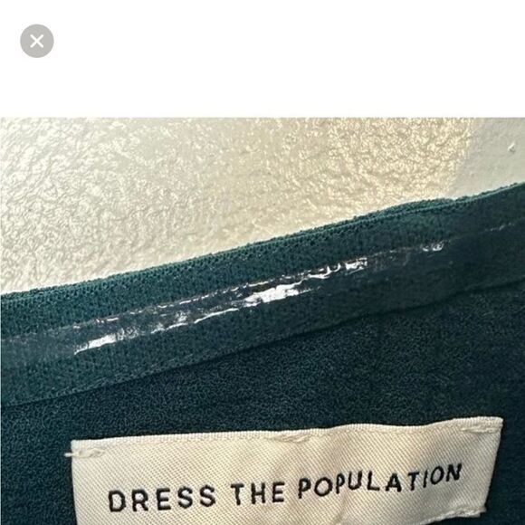 DRESS THE POPULATION Bailey Off the Shoulder - Picture 6 of 10